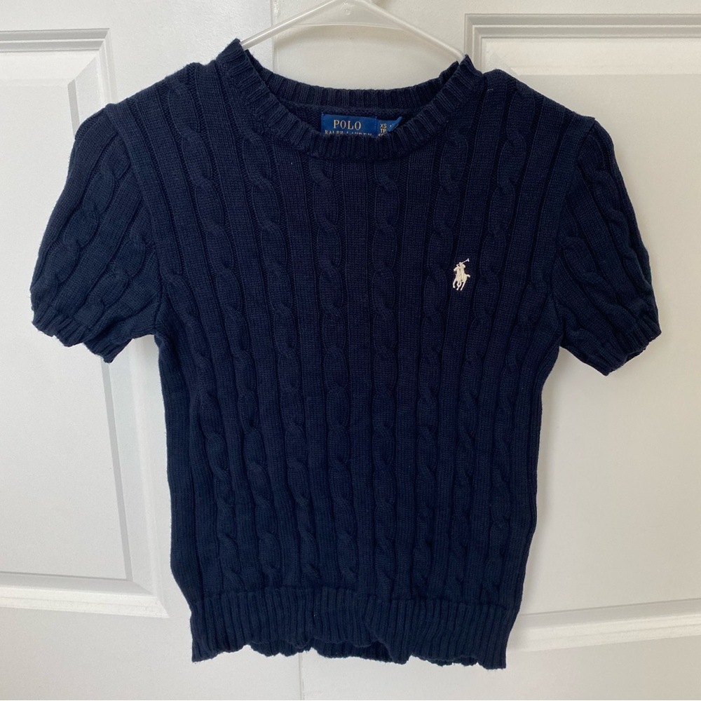 Ralph Lauren Cable Knit Short Sleeve Sweater